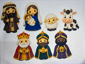 Presepio interativo "Coleção Costurados a mão"