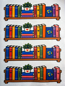 Marca Pagina Clube do Livro- Prateleiras