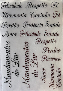 DTF Mandamentos do lar