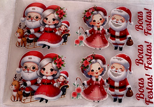 DTF P Papai Noel e Mamãe Noel