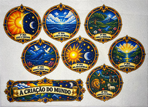 Vitral A Criaçao do Mundo
