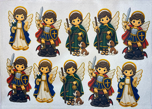 Arcanjos "Coleção Costurados a mão"