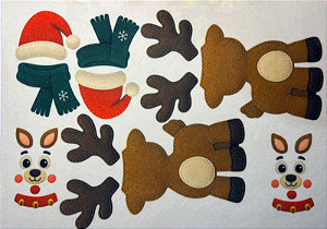 Jogo Monte sua Rena de Natal "Coleção Costurados a mão"