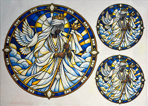 Vitral Orixa Oxala