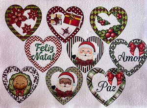 Coração guirlanda de Natal
