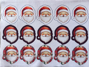 Pingente Natal Papai Noel 6,5cm