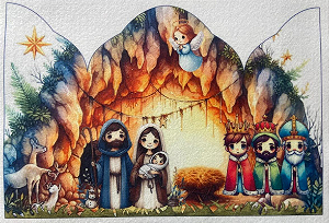 Presepio de Mesa Rustico