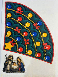 Arvore / Pinheiro cone com presepio Natal 2
