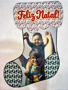 Sua foto no Feltro - Bota Natalina