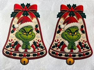 Sino Grinch "Coleção costurados a mão"