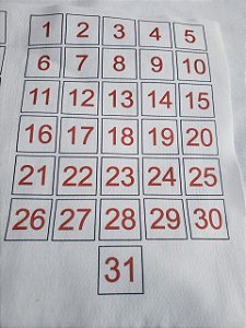 Números para calendários