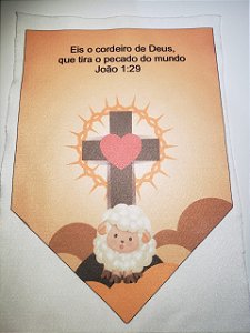 Flamula Eis o Cordeiro de Deus - com coração