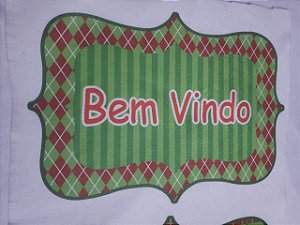 Placa Bem Vindo 4