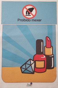 Porta Make azul