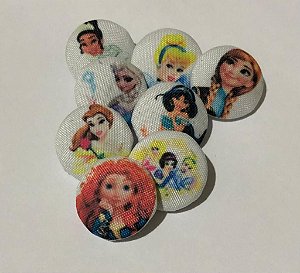 Botões Princesas com 8 unidades