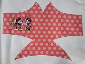 Máscara de Proteção Mickey e Minnie Vermelho