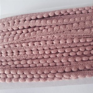 FIta pompom 6mm mini Rosa antigo