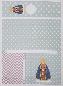 Carteira 2 zíperes + porta álcool em gel Aparecida