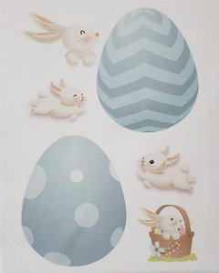 Kit Ovinhos porta chocolate azul