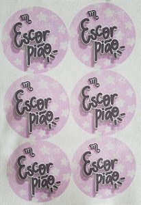 Porta copo /Chaveiro / Porta Fone signo Escorpião