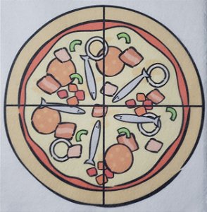 Livro Didático - Pizza fração 4