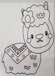 Lhama para colorir 5