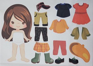 Menina de vestir cute 3