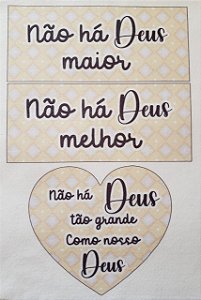 Enfeite de Porta Não Há Deus Maior 2