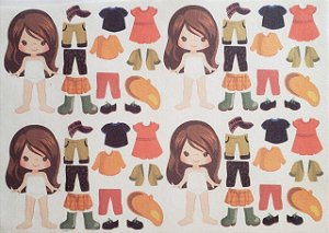 Mini Menina de vestir cute 3