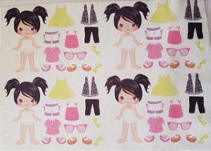 Mini Menina de vestir cute 8