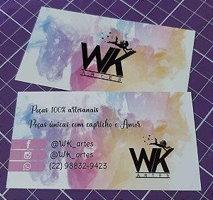 Cartão de visita 9x5cm 1000 unidades