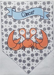 Flamula Signo com desenho Câncer