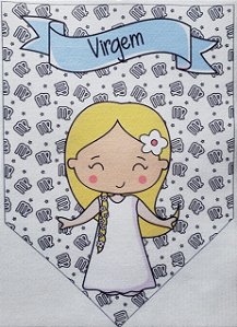Flamula Signo com desenho Virgem