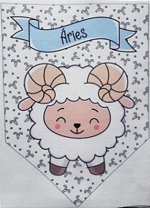 Flamula Signo com desenho Aries