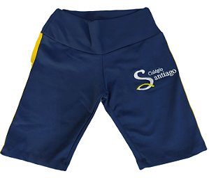 Shorts helanca- Bermuda Feminina - Uniforme Colégio Santiago