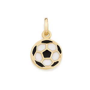 Pingente Bola de Futebol - Rommanel - Folheado a Ouro 18k (Ref.502163)