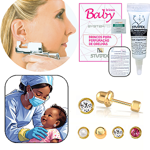 Kit Perfuração Humanizada Studex System75 Baby Comfort 11pçs