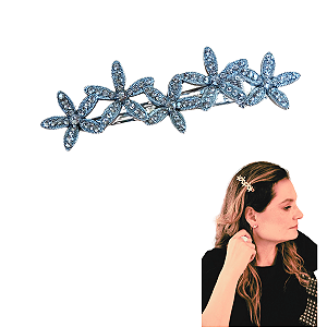 Prendedor P Cabelo Metálico Premium - Dourado Ou Prateado