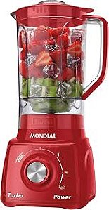 Liquidificador Turbo Power, Mondial, Vermelho, 550W, 110V - L-99 FR