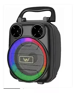 Altomex Caixa De Som Super Potente Bateria Longa Rgb Efeito Dj 10w