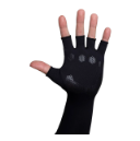 Luva Proteção solar UV Curta Alux Preta