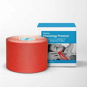 Kinésio Vitaltape Premium Vermelho 5 Cm