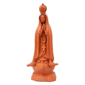 Nossa Senhora de Fátima de cerâmica