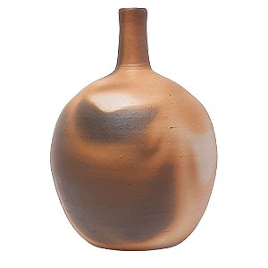 Jarro garrafa oval decorativo de cerâmica grande