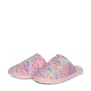 Pantufa Feminina Colorida Corações 21431