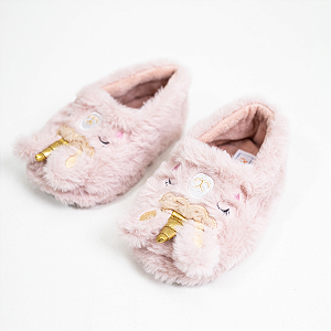 Pantufa Infantil Rosê Unicórnio 232195