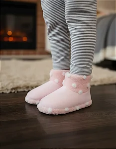 Pantufa Infantil Rosa 2362290 Poá