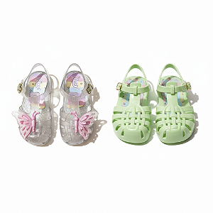 Kit Sandália Infantil Menina 2 Pares Super Confortável Leve