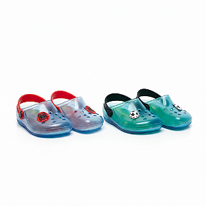 Kit 2 Babuche Infantil Menino Futebol + Super-Herói divertida