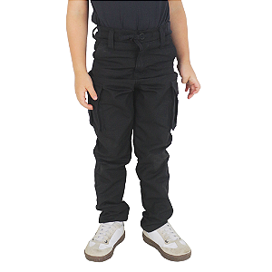 Calça Infantil Force Kids - Preta | Treme Terra